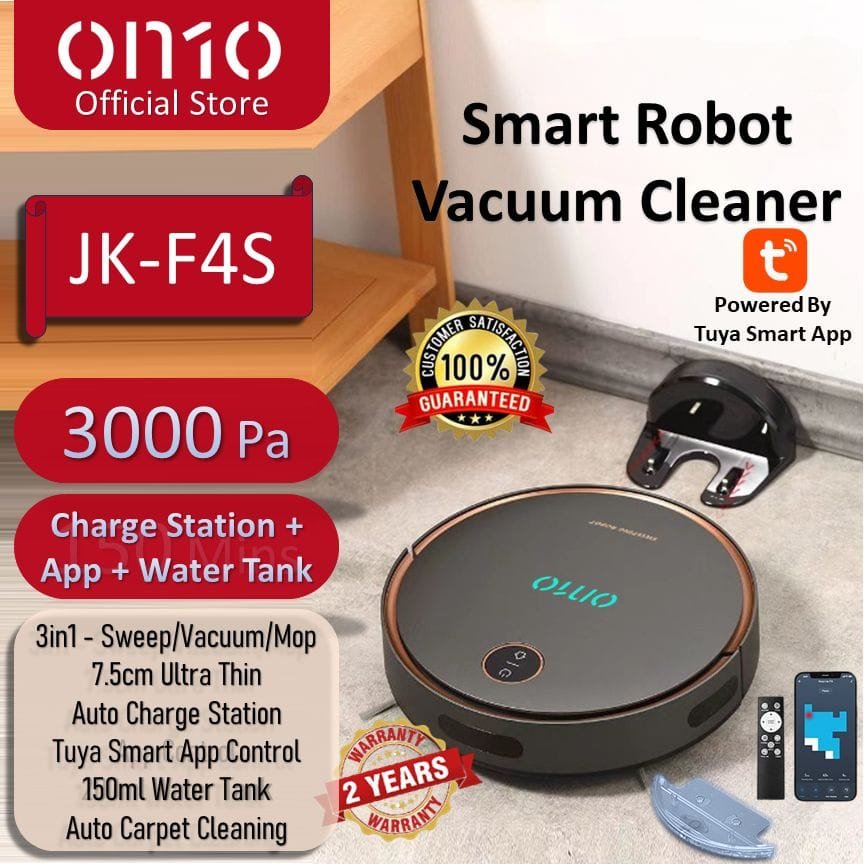 3 in 1 USB Smart Sweeping Robot Vacuum Cleaner Rechargeable Mopping Wireless 1500Pa Robotic Vacuum Cleaner For Home