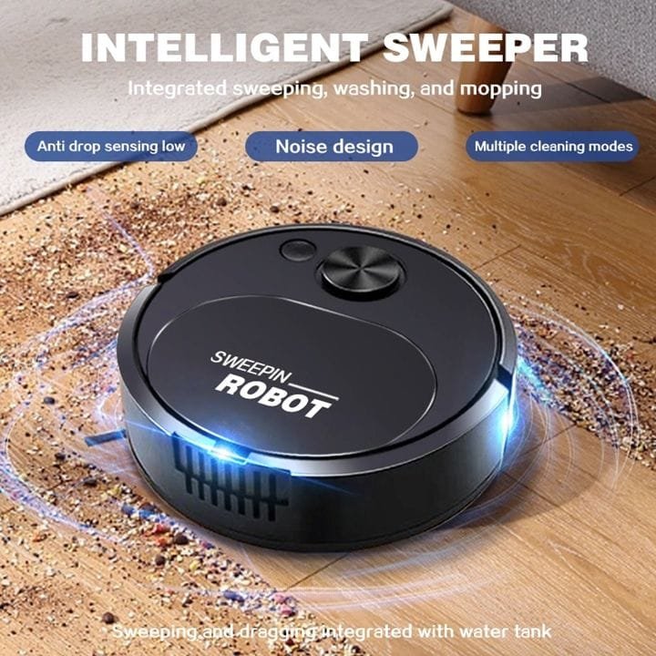 3 in 1 USB Smart Sweeping Robot Vacuum Cleaner Rechargeable Mopping Wireless 1500Pa Robotic Vacuum Cleaner For Home