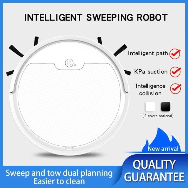 3 in 1 USB Smart Sweeping Robot Vacuum Cleaner Rechargeable Mopping Wireless 1500Pa Robotic Vacuum Cleaner For Home