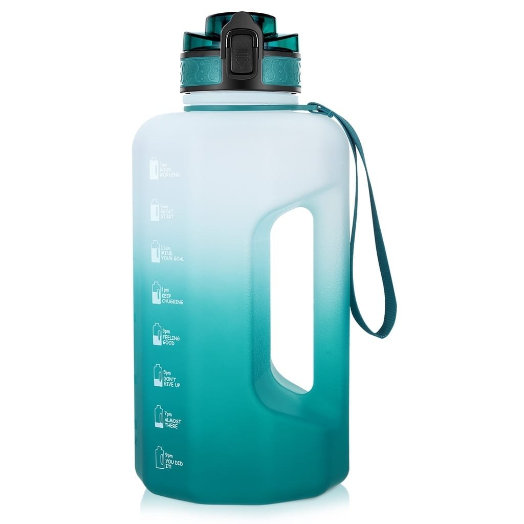 Gradient color graduated water bottle