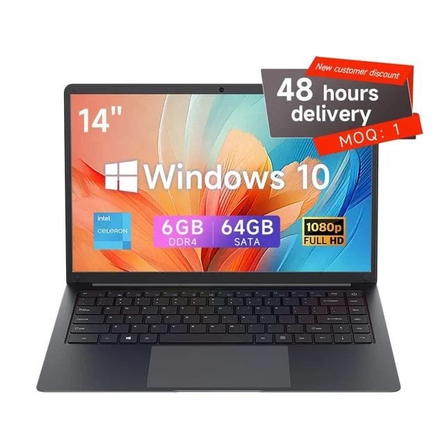 Ram  4GB Rom 256GB  15.6" Laptop Computer 2.4G/5.0G Wifi Bluetooth