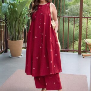 Aaghnya Women Geometric Printed Kurta with Palazzo