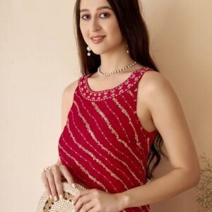 Anouk leheriya Printed Straight Kurta