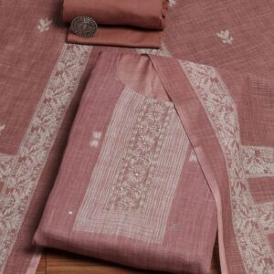 Biba Floral Woven Design Tissue Unstitched Dress Material