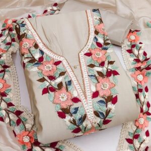 Ishin Embroidered Unstitched Dress Material