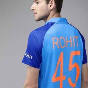 MPL SPORTS Men Blue Rohit Sharma Player Edition India T20 World Cup Jersey T-shirt