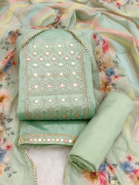 TAVAS Embroidered Unstitched Dress Material