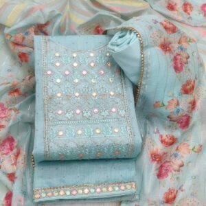 TAVAS Embroidered Unstitched Dress Material