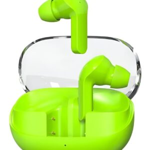 VEhop G2 Transparent Bluetooth True Wireless (TWS) In Ear 24 Hours Playback Powerfull bass,Fast charging IPX4(Splash & Sweat Proof) Green