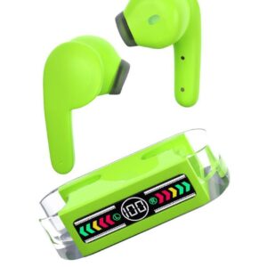 VEhop Max Bluetooth True Wireless (TWS) In Ear 30 Hours Playback Powerfull bass,Low Latency IPX4(Splash & Sweat Proof) Green