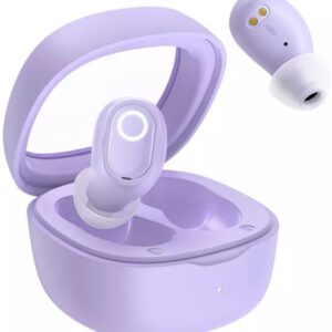 VEhop Super Mini Buds In Ear True Wireless (TWS) 25 Hours Playback IPX4(Splash & Sweat Proof) Low Latency,Powerfull bass -Bluetooth V 5.2 Purple