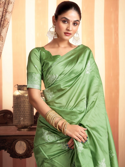 all about you Ethnic Motifs Zari Pure Silk Banarasi Saree
