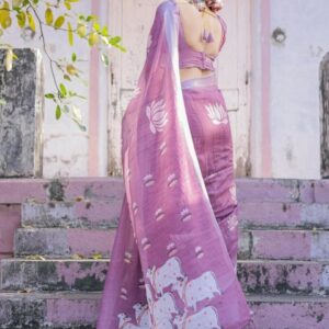 all about you Floral Woven Design Pure Cotton Designer Saree