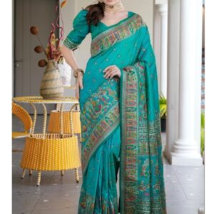 all about you Woven Design Pure Silk Kanjeevaram Saree