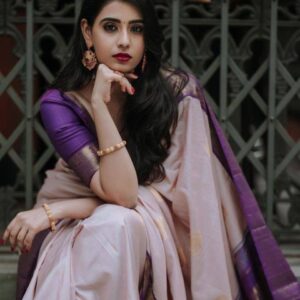 all about you Woven Design Zari Pure Silk Banarasi Saree