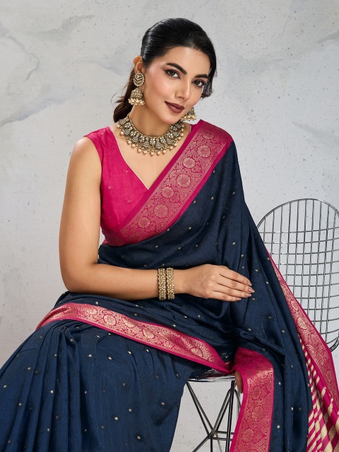 all about you Woven Design Zari Pure Silk Saree