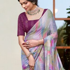 Anouk Abstract Printed Festive Wear Saree