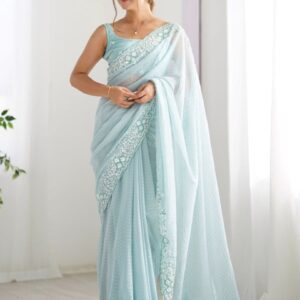 Anouk Embellished Sequinned Saree
