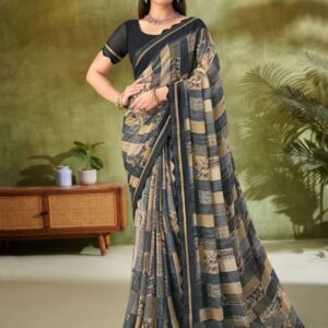 Anouk Ethnic Motifs Pure Chiffon Saree