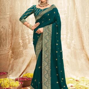 Anouk Rustic Ethnic Motifs Zari Saree