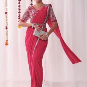 Chhabra 555 Women Embellished Border Sarees