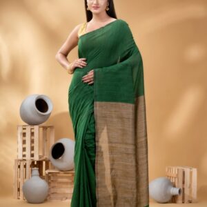 DESH BIDESH Zari Detailed Pure Cotton Saree