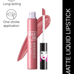 ELLE 18 Lit Lip Matte Finish Long Lasting Liquid Lipstick 5.6ml - Nude Pump