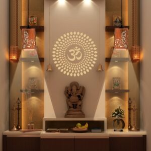 Gojeeva Brown Rectangle Textured Wooden Traditional Ceiling Lamp