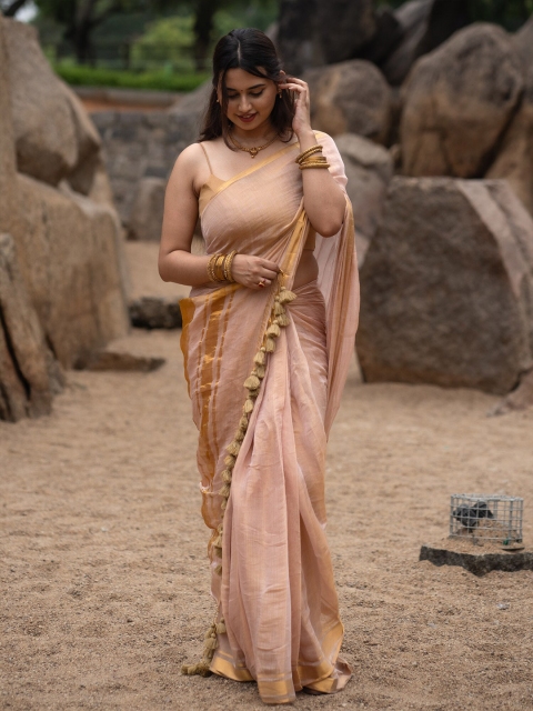 I LOVE SAREES Tissue Saree
