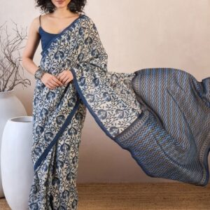 KALINI Ethnic Motifs Ready to Wear Dabu Saree