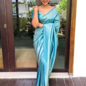 KALINI Paisley Zari Banarasi Saree