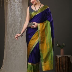 KALINI Zari Taant Designer Saree
