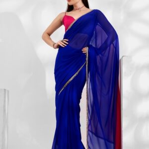 Kalista Gotta Patti Pure Georgette Saree