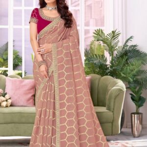 Laxmipati Printed Saree With Embroidered Border