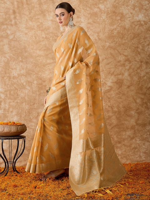 Mandara Woven Design Saree With Blouse Piece