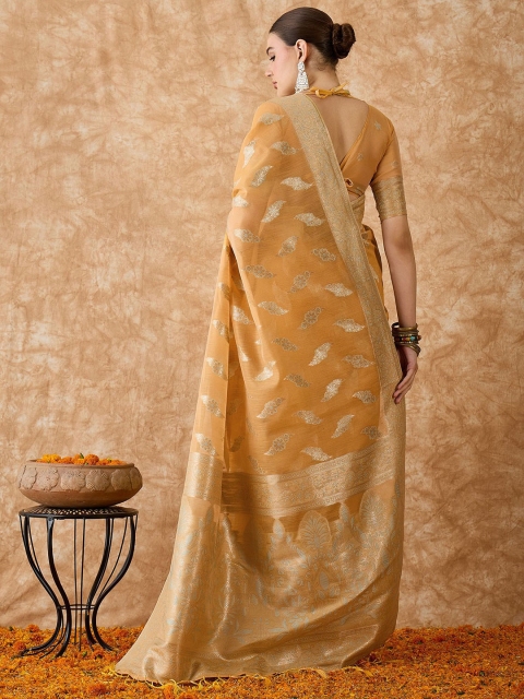 Mandara Woven Design Saree With Blouse Piece