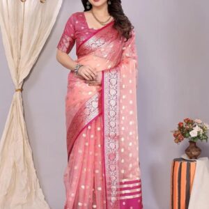 Mitera Geometric Woven Design Designer Banarasi Saree