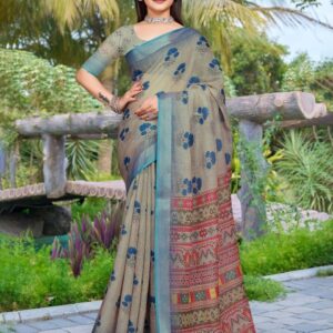 Mitera Pure Cotton Saree