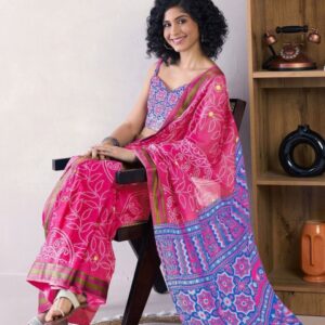 Moda Rapido Bandhani Printed Saree