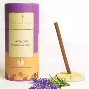 Nirmalaya Brown 40 Pieces Wooden 100% Natural Lavender Dhoop Sticks for Pooja Essentials