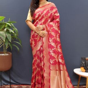 Royal Rajgharana Saree Woven Design Zari Pure Silk Banarasi Sarees