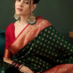 Sangria Woven Design Saree With Blouse Piece