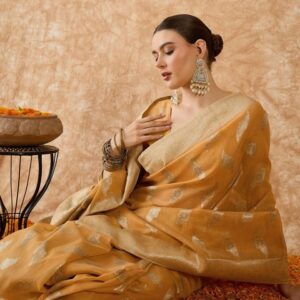 Sangria Woven Design Saree With Blouse Piece