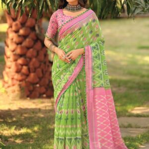 Saree mall Ethnic Motifs Ikat Sarees