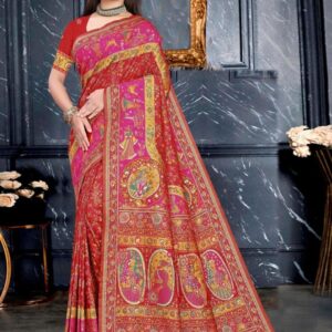 SHREE SAI FABRICS Ethnic Motifs Zari Banarasi Saree
