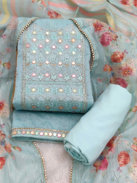 TAVAS Embroidered Unstitched Dress Material