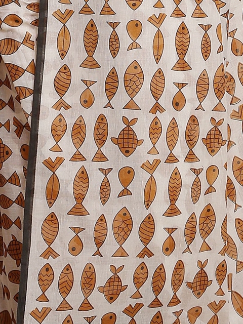 WoodenTant Pure Cotton Saree